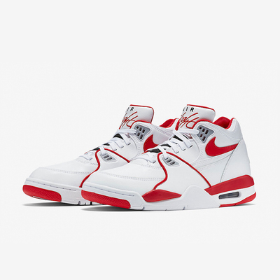 nike air flight89白红aj4男兄弟款运动休闲气垫篮球鞋819665-100