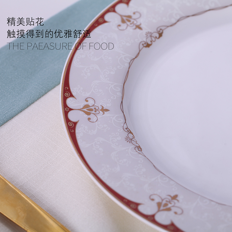Jingdezhen ceramics ipads porcelain tableware free combination of DIY monogamous 10 inches large flat and fashion offers