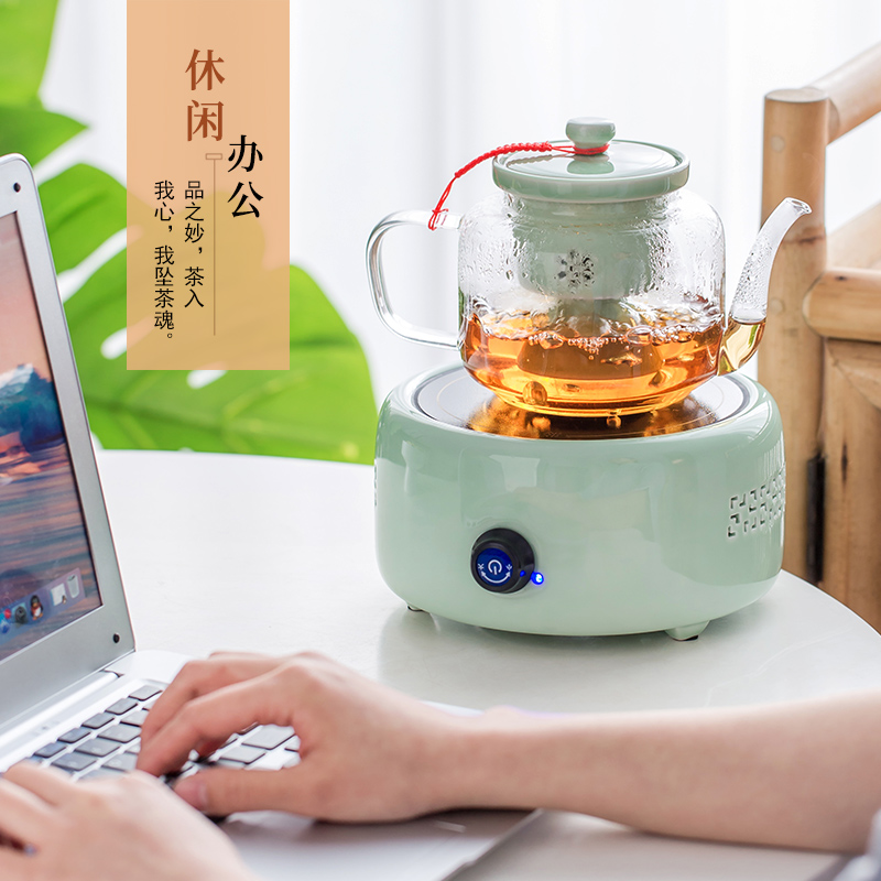 Steaming kettle high - temperature thickening filter glass teapot heat - resistant kung fu tea boiled tea machine electricity TaoLu suits for
