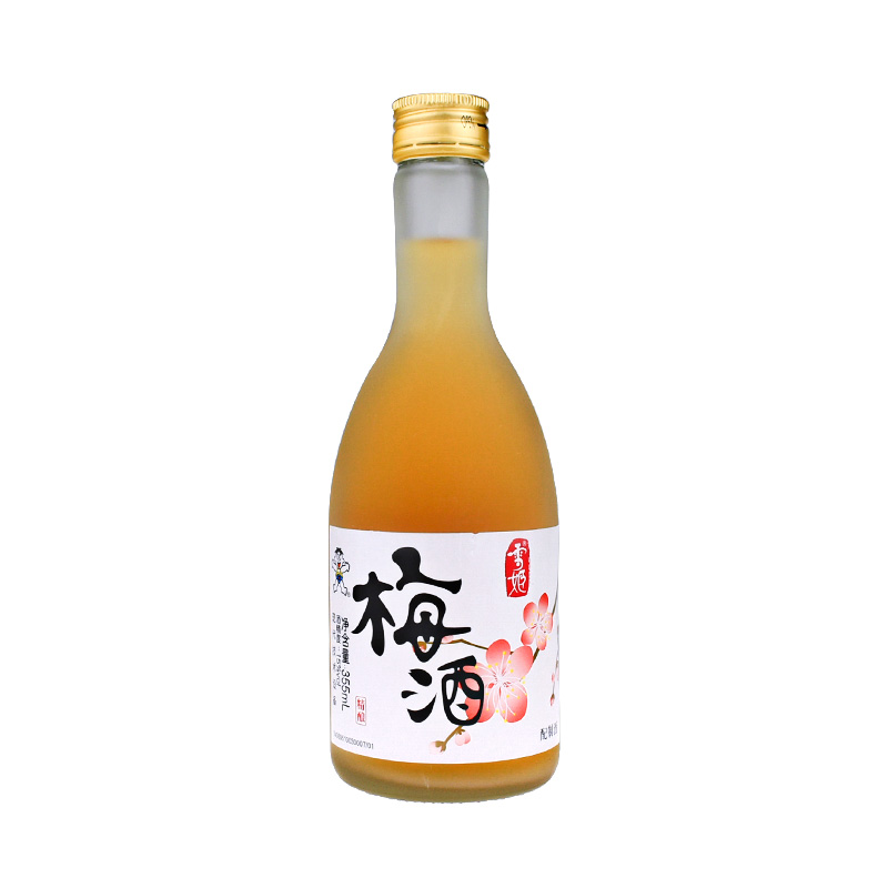 日本式旺旺雪姬梅酒梅子酒青梅酒果子酒355ml*3瓶装包邮送酒杯
