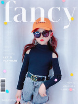 Candy Parent Sleeve T-shirt Black Beating Undershirt Spring Clothing 2020 New Korean version of small baby dew shoulder blouses foreign air