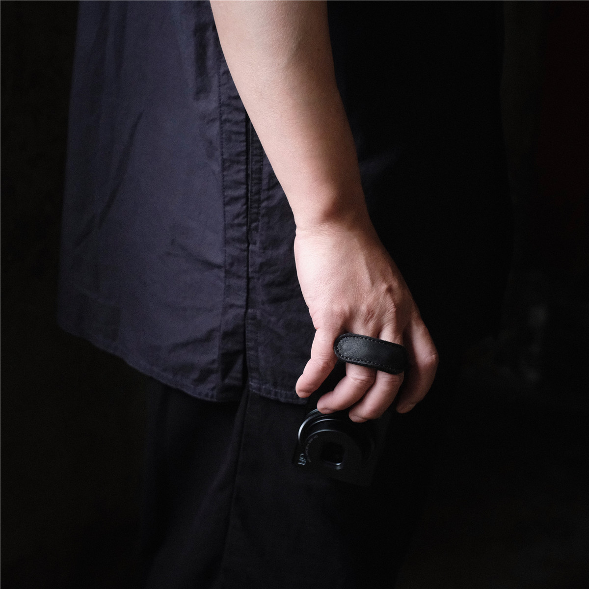 cam-in 理光gr2 grii gr3 griii意大利植鞣牛皮相机指环带手带