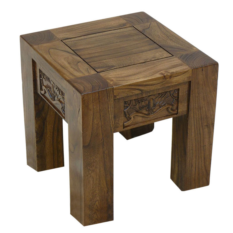 包邮仿古老榆木榻榻米茶几实木坐凳客厅茶凳沙发凳创意简约小凳子