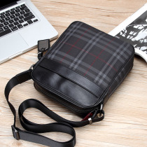 Mens shoulder bag Crossbody bag Casual mens bag Checkered canvas Fashion mens bag trend backpack Satchel bag men