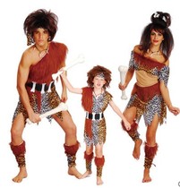 Halloween costume cosplay costumes indigenous primitive Indian BAO WEN savage costume parent-child costume
