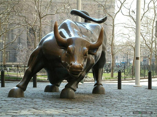 精品包邮纯铜华尔街牛摆件家居办公室铜牛炒股工艺品礼品装饰摆设