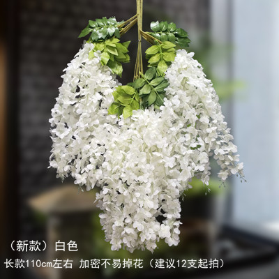 shopping mall celebration 4s shop exhibition hall atrium sky pendant kindergarten decoration summer simulation wisteria flower bean flower pendant