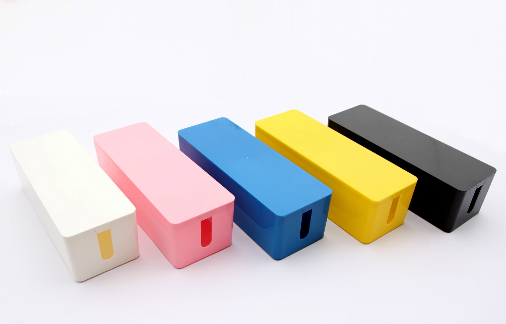 大号收线盒ipad手机电线收纳整理盒插线板插排电源线收纳盒集线盒_双