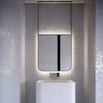 Rectangular bathroom bathroom mirror hanging mirror ceiling hanging mirror hanging hanging ceiling hotel partition mirror