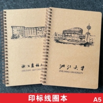 Naru 25-78 coil print business office Zhejiang Normal Industry Agriculture and Forestry Metrology University commemorative gift