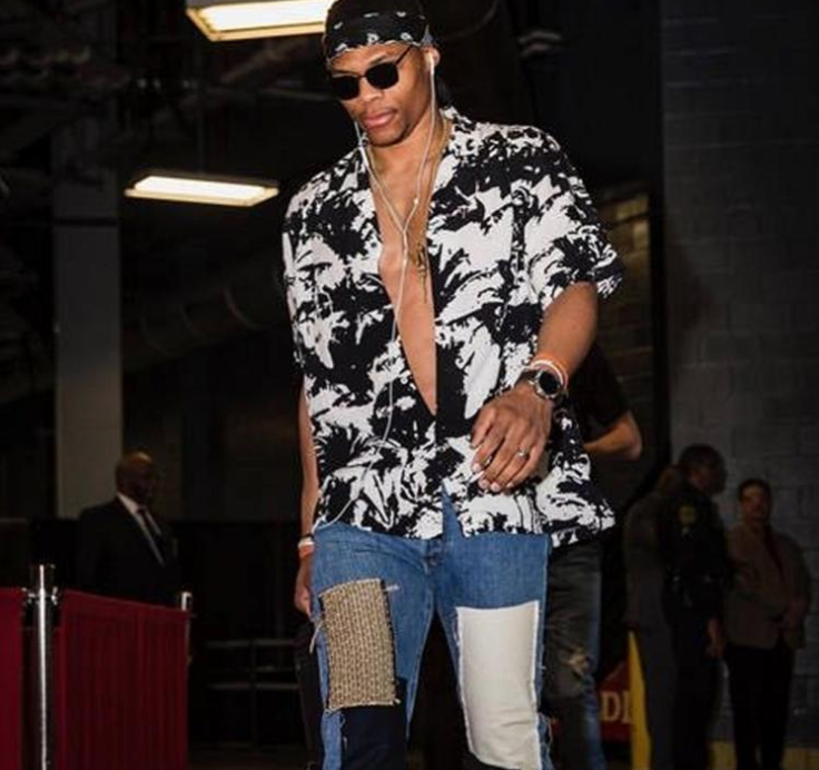 威斯布鲁克,nba圈的时尚潮男!