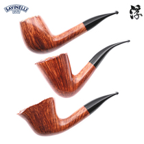 SAVINELLI Shafen P139L masterpiece series Free hand hand - made stone wood pipe flame pattern