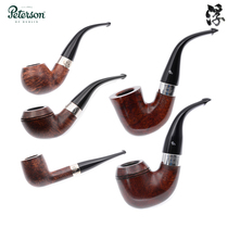 Originally imported Irish PETERSON Peterson hand-made stone wood pipe ARAN Yaran nickel ring 9mm
