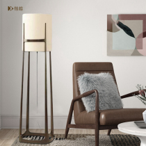 Post-modern creative new Chinese bedroom living room floor lamp Nordic simplified personality study room Tea Building Tea Building Lighting