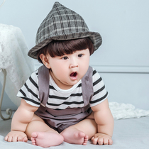 Sports and leisure cotton hundred-day baby one-year-old boy and girl photo photography clothing suit peacock yarn skirt