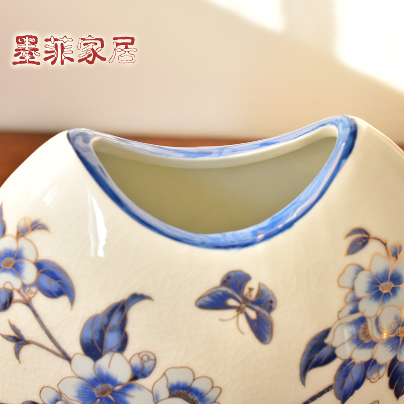 New Chinese style furnishing articles household act the role ofing is tasted classical jingdezhen ceramic vase wine porch TV ark, sitting room adornment