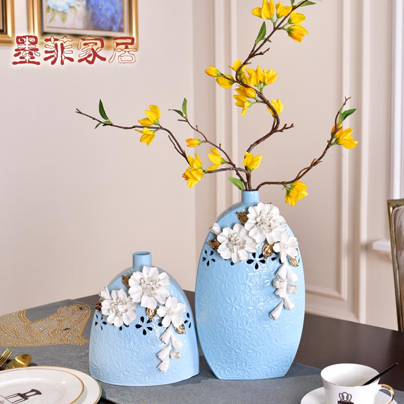 Checking out ceramic vase furnishing articles of European I sitting room porch table wine of TV ark, decoration home decoration