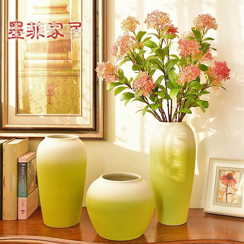 New Chinese style ceramic Japanese TV cabinet modern hydroponic flower vases, flower arrangement, the sitting room porch soft adornment is placed