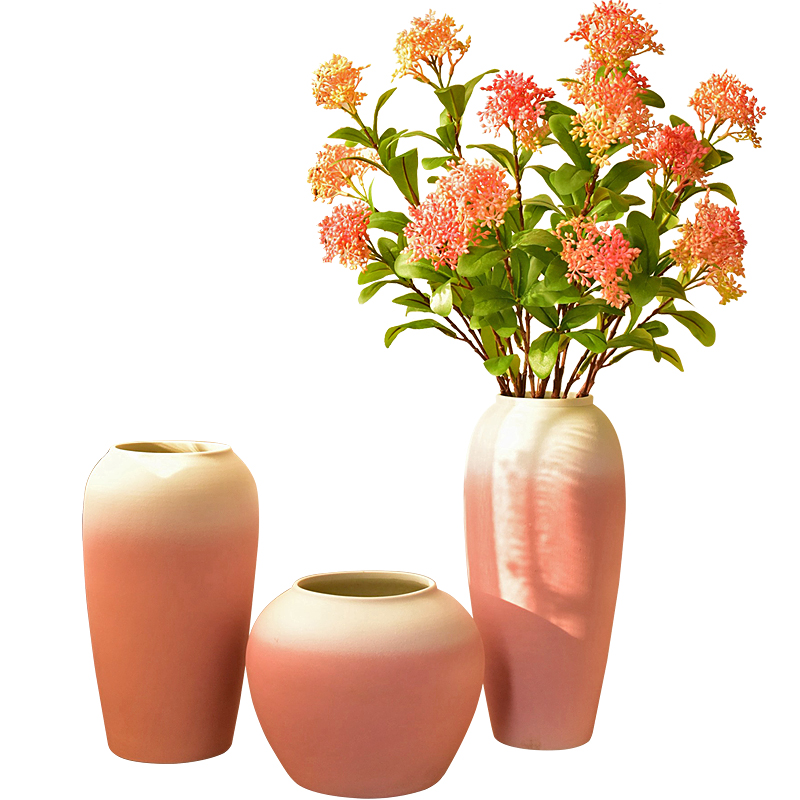 New Chinese style in modern Japanese ceramic vase sitting room porch TV ark, home decoration dry flower flower flower arranging furnishing articles