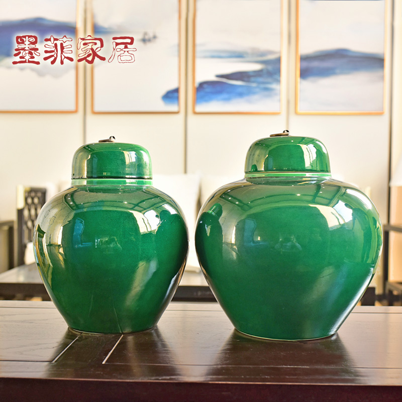 New Chinese style creative furnishing articles of jingdezhen ceramic storage tank sitting room porch ark, soft adornment handicraft decoration
