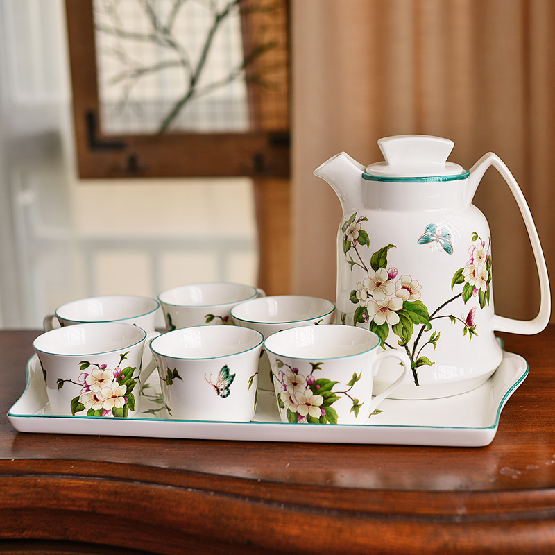 American ceramic tea set practical furnishing articles sitting room tea table table household soft adornment version into gifts