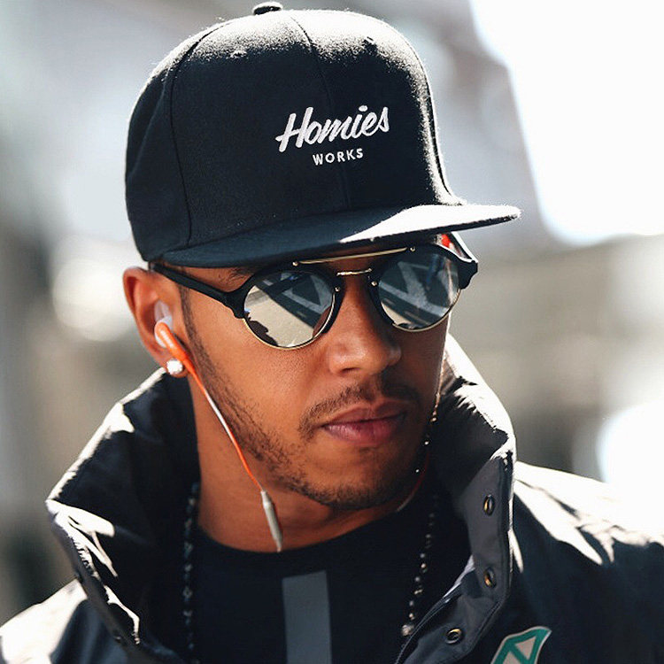 正品平檐棒球帽兄弟会纯黑色嘻哈帽说唱明星同款潮牌帽子男女