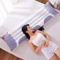 Send pillowcase)Couple 1 2m Cassia double long buckwheat pillow 1 5m neck long pillow Adult 1 8