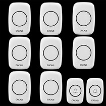 Home wireless doorbell 2 drag 6 2 drag 7 2 drag 8 AC remote control electronic doorbell elderly pager without wires