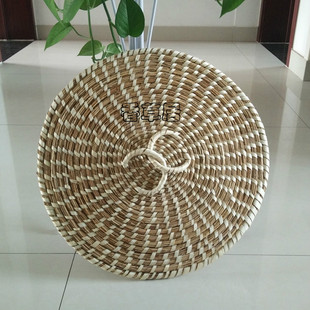 草帽 包邮芦苇手工草编锅盖草帽盖子 灶台大铁锅 柴锅炖鸡鱼 盖可定做