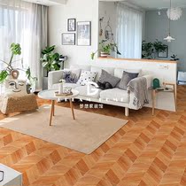 Red Fish bone splice wood brick 600X 600 living room bedroom anti - slide wall floor tile