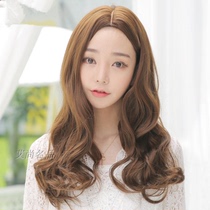 In the whole top wig the Liu Haihood pear flower roll large wave length curly hair fluffy and real people with long hair