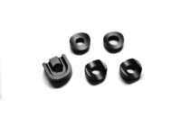 TI PARTS BROMPTON aluminum alloy front and rear clip gasket Half Moon set of black