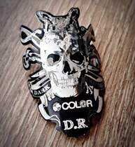 Taiwan Color plus car front sticker dark skull birdy brompton