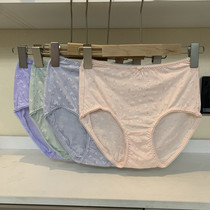 Di Anfen boxed new breathable cotton high waist floral 100% cotton loose plus fat womens boxer briefs