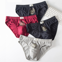 Septwolves mens underwear mens briefs 100% cotton personality breathable triangle cotton shorts head tide mens underwear