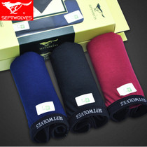 Septwolves bamboo pulp fiber mens underwear mens boxer sexy youth boxer shorts summer thin 2 packs