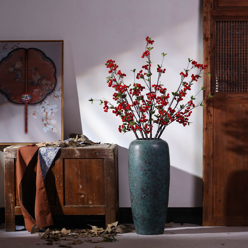 Jingdezhen Chinese style restoring ancient ways large vases, dried flower decorations ceramics furnishing articles sitting room TV ark landed flower arrangement