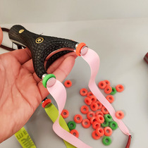 Flying tiger ring flat leather gluten slingshot special sloth with outdoor competitive race Huaihe called square head speed upper second free of deity