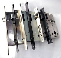 55*72 magnetic lock body single tongue 5572 room door lock body two round lock body steel sheet total length 235mm lock parts