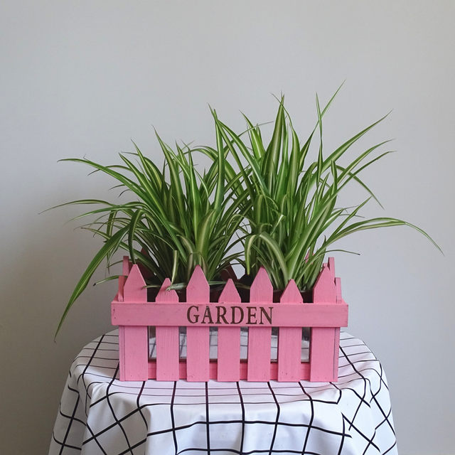 Nordic retro solid wood handmade flower pot rectangular wooden fence flower basket creative gardening wooden box home decoration decoration Nordic retro solid wood handmade flower pot rectangular wooden fence flower basket creative gardening wooden box home decoration decoration
