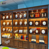 Solid wood European-style display cabinet Product cabinet handicraft display cabinet Retro blind box display cabinet Tea wine cabinet custom counter