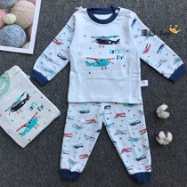 Baby Beilele Childrens underwear suit Spring autumn and winter mens girl Shu suede autumn clothes autumn pants hit bottom 1-3-year-old suit