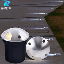 Embedded led buried light outdoor waterproof ground lamp 3w ground light terrace lamp garden villa stairs decorative lamp