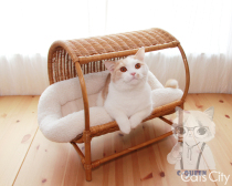 C-Queen CatsCity pure handmade natural vines with Puppet Cat Nest All Season Cat Nest Cat Bed Cat Bed