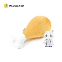 C-Queen Meowcard Big Chicken Legs Cat Mint Toy replaces grinding teeth to bite pillow