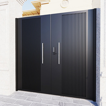 Outdoor rust garden gateway door anti-theft door double open customizable new Chinese villa yard gate