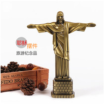 Brazilian landmark Idol tourist souvenir Rio de Janeiro Jesus decorative ornaments photography props