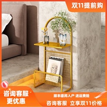 Modern ZUOYOU design light luxury newspaper rack magazine rack Landing home storage rack display rack newspaper rack