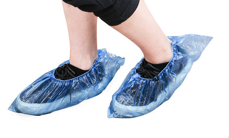 一次性鞋套加厚塑料室内防尘家用鞋套样板房防水雨天脚套100只装.