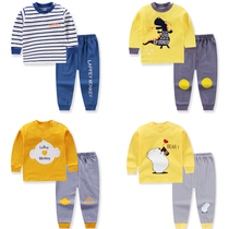Childrens underwear set new autumn boys and girls cotton long sleeve baby autumn clothes autumn pants home wear